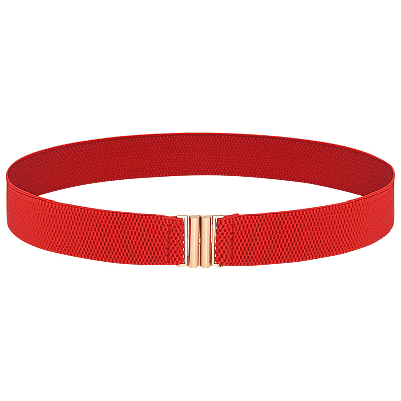 3cm gold buckle/red