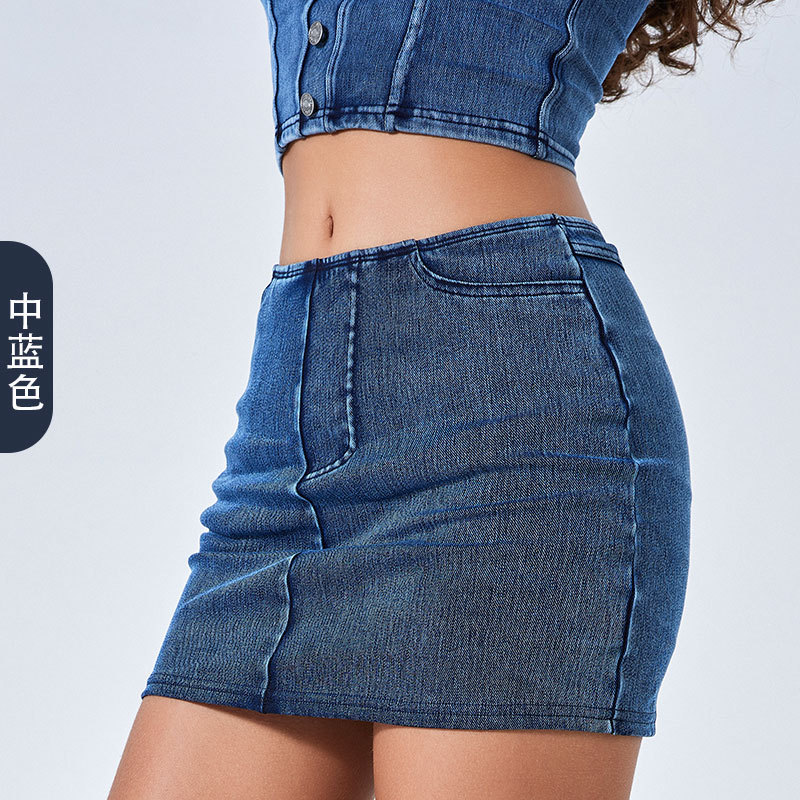 Otoño y invierno nuevos jeans de cintura alta de color, pantalones cortos, pantalones cortos, pantalones cortos, pantalones cortos