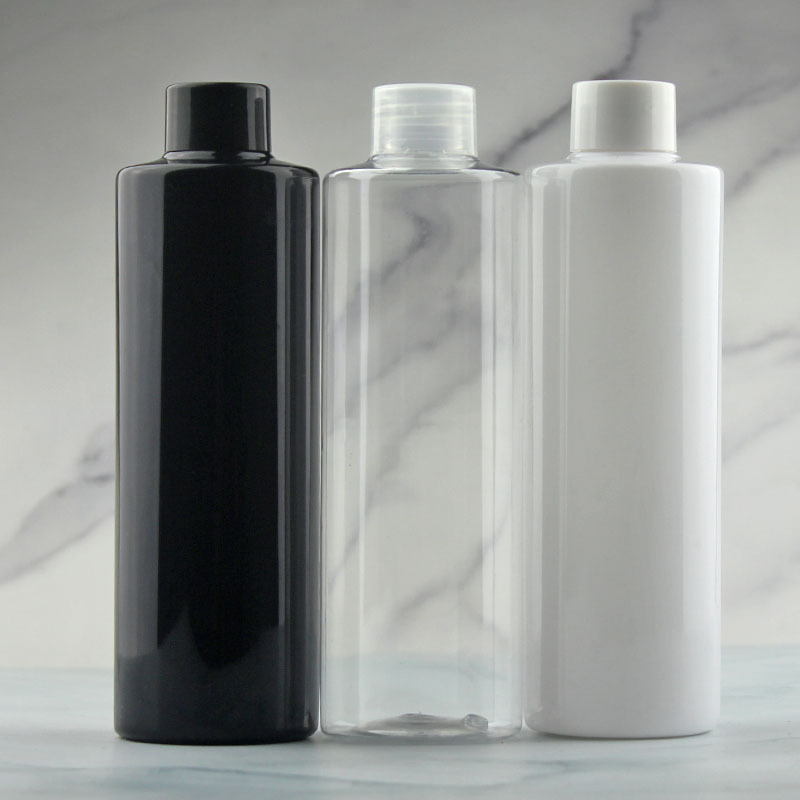 250mlの肩の瓶の蓋 + 内栓の白色の青い光を避ける化粧品の包装の純露の水の乳液の手洗いの液体の瓶|undefined
