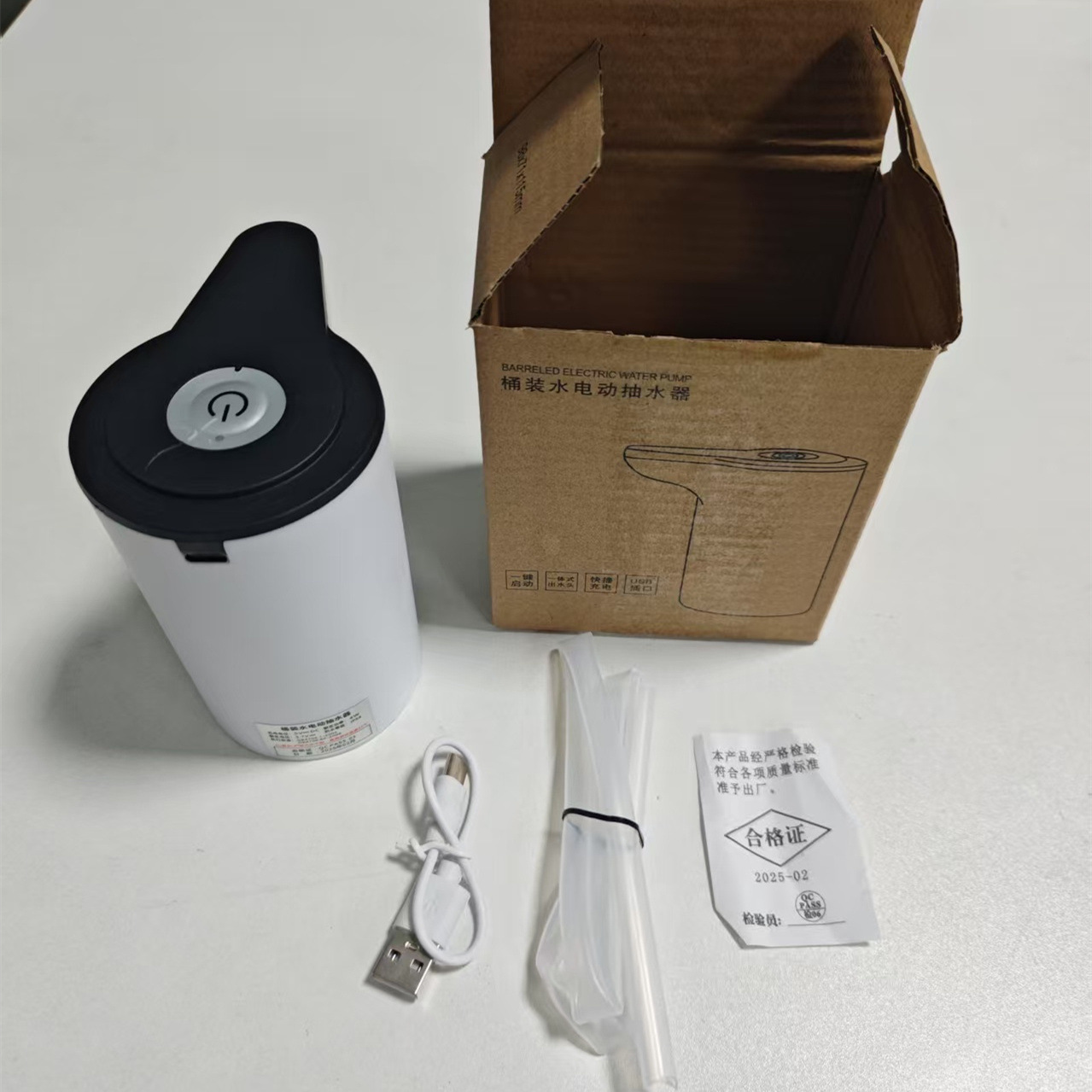 【正品】桶装水抽水器饮水机小型电动纯净水桶吸水器便携居家