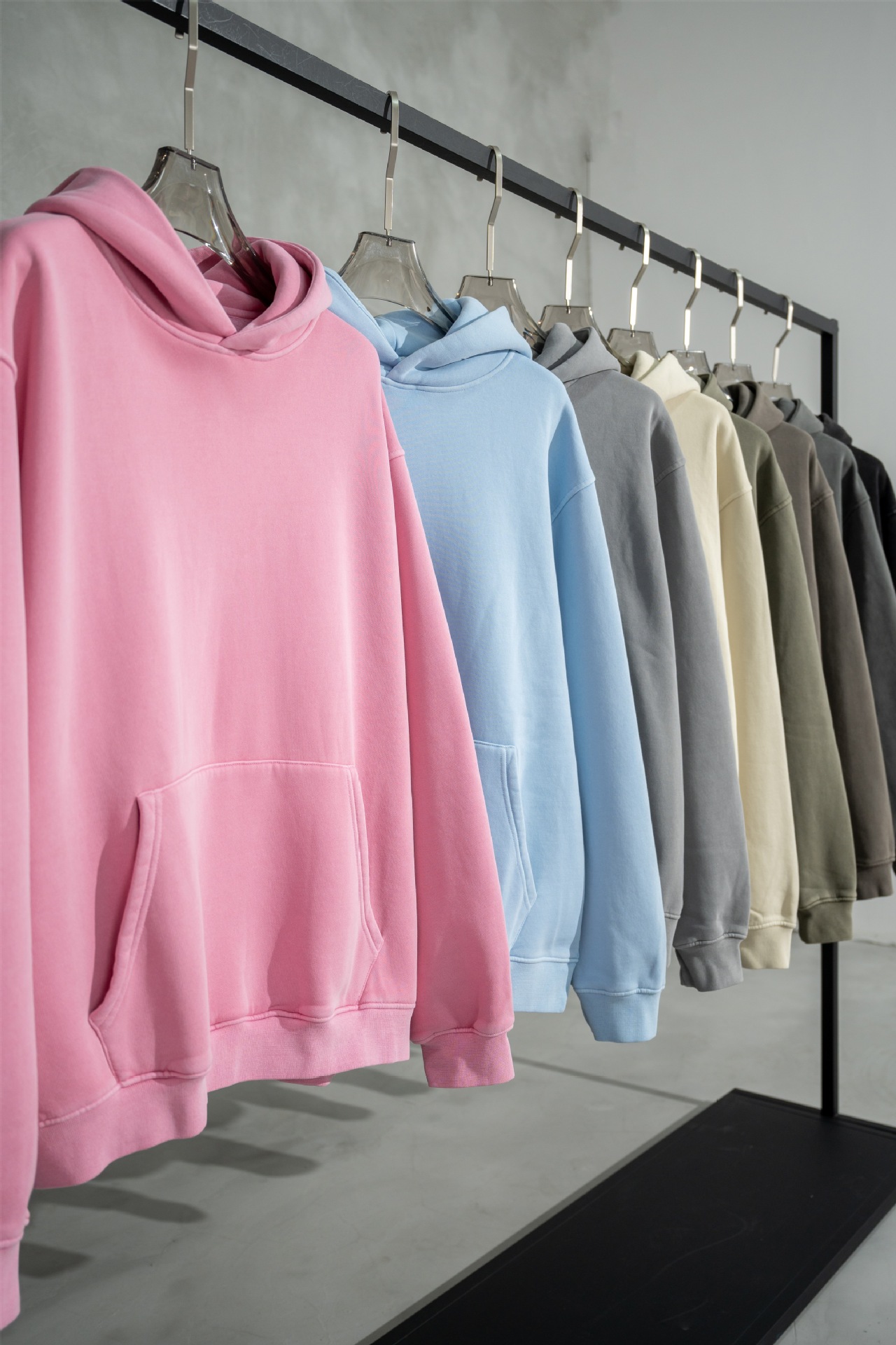 Men's Heavyweight Washed Hooded Sweatshirt For Autumn And Winter_voghion.com