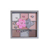 Smile petal low saturated nine -color eye shadow plate pearly matte crushing diamond cement gray powder daily makeup