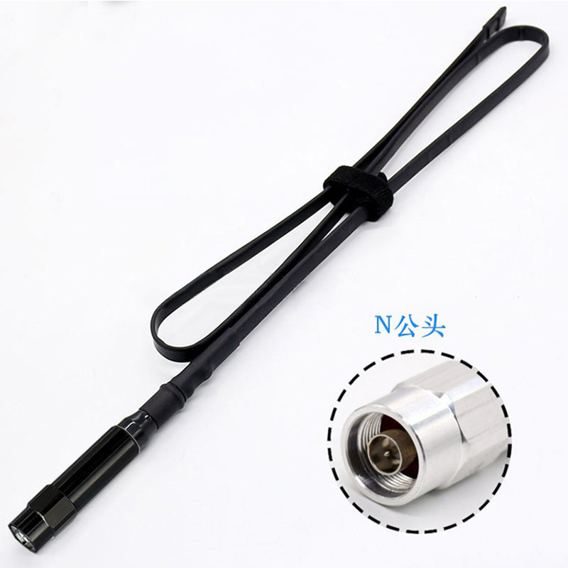 厂家直销 400-470MHz 3dBi 折尺天线 N头可折叠扁钢天线