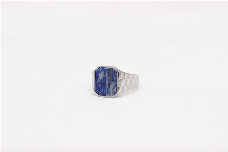 16g Weight Natural Stone, Shell Inlay Material Rings Classification 11, 12, 7 Ring Size 1 Piece Quantity Holiday, Daily Occasion Titanium Steel Material Rectangle Pattern Men's Gender Inlay Design Casual, Simple Style Style Casual Simple Style Rectangle Titanium Steel Inlay Natural Stone Shell Men's Rings 5