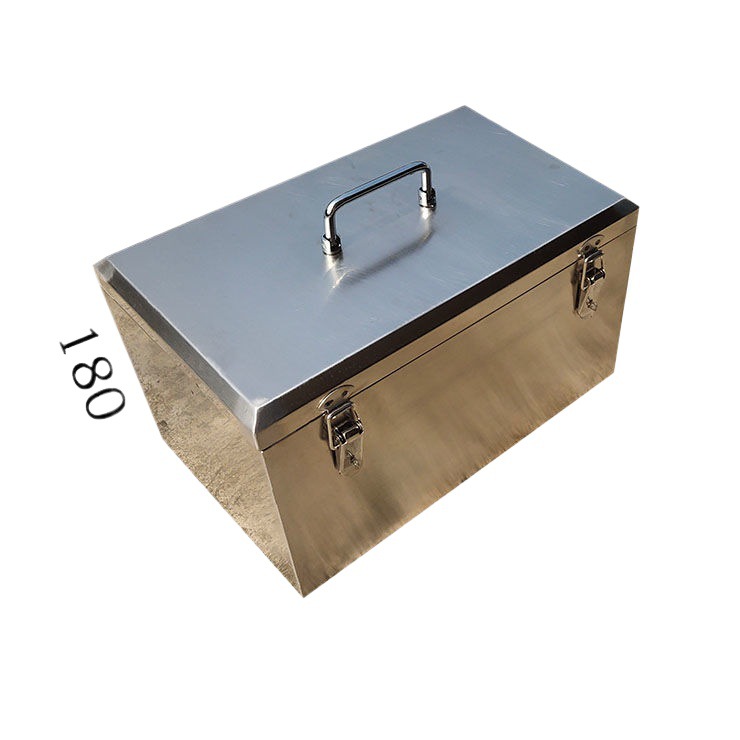 스테인레스 스틸 도구 상자 304 재료 휴대용 저장 상자 바퀴 하드웨어 유지 보수 대형 공구 저장 상자