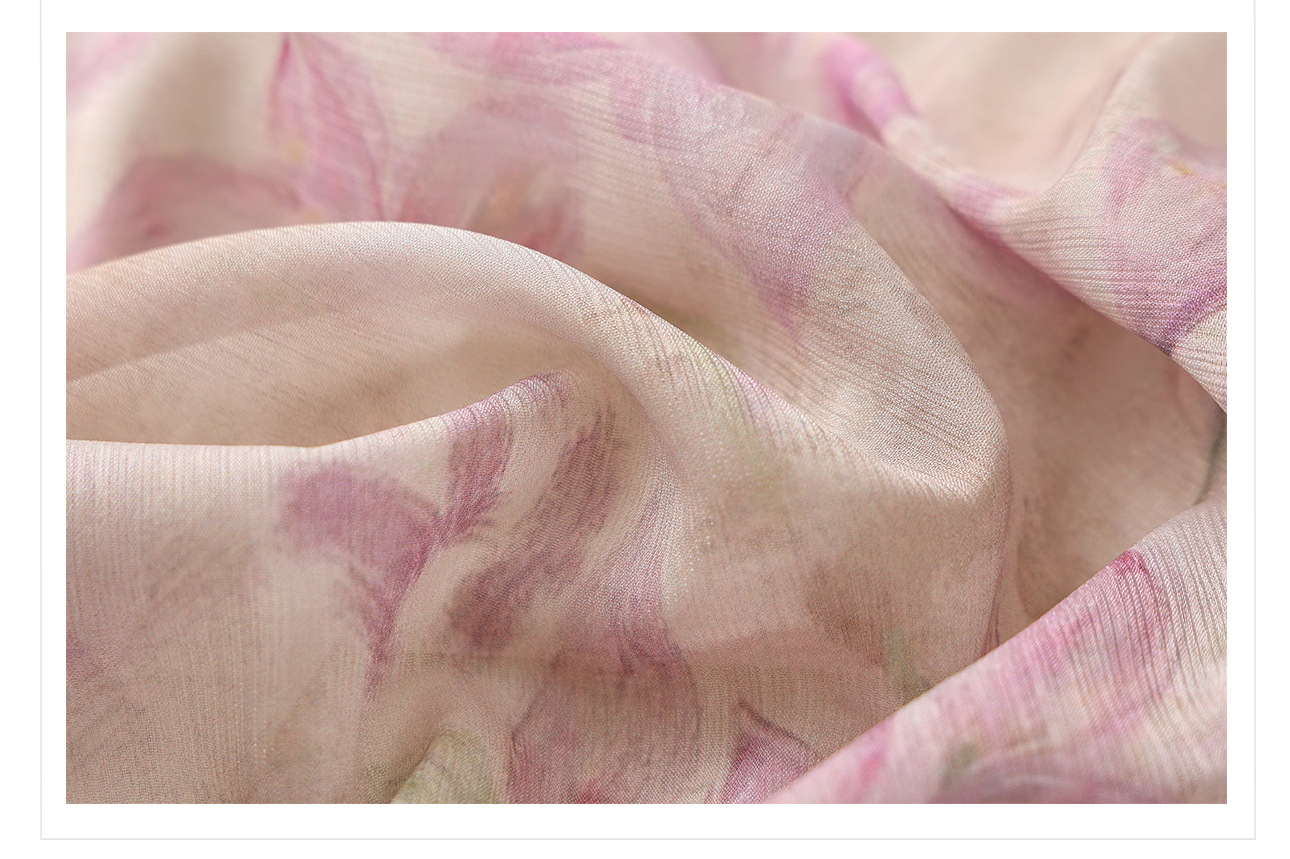 Áo kiểu nữ cổ V tay lồng đèn chất liệu chiffon phong cách Trung Hoa đính đá — màu tím nhạt chi tiết 20
