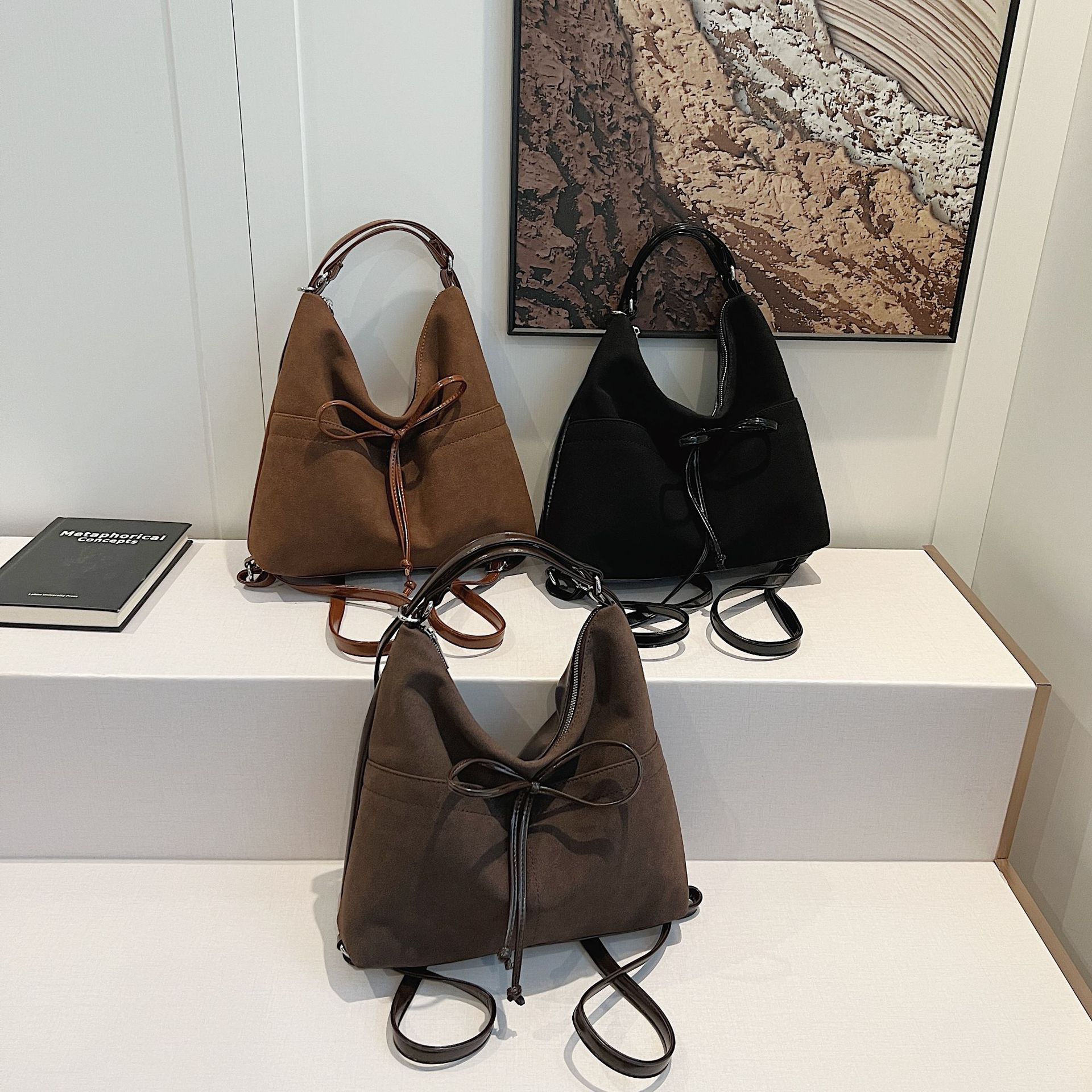 Trendy Multiback-tasker 2024 Ny sløjfe-rygsæk med stor kapacitet og enkelt skuldertaske_voghion.com