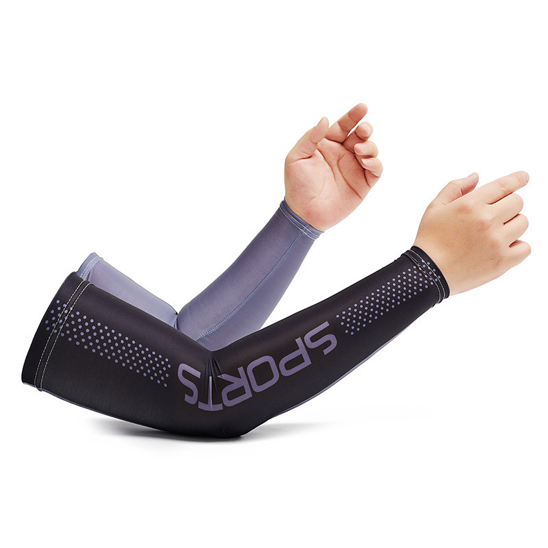 Protección solar manga de hielo para hombres y mujeres manga fresca verano multicolor conducción de seda de hielo manga de protección del brazo máscara de protección uv