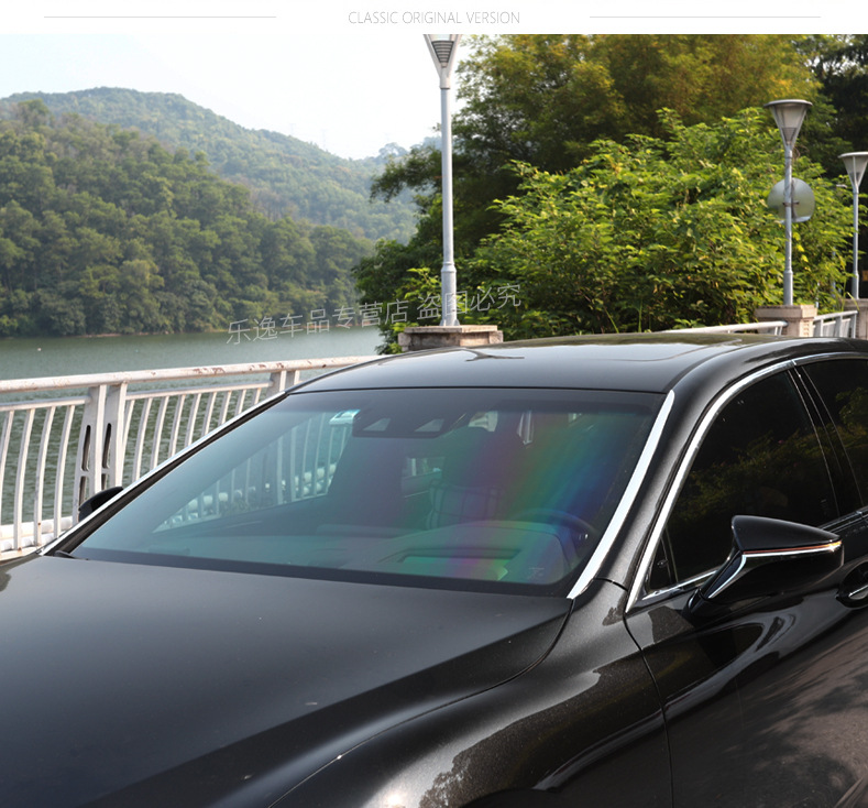 Suitable for 2018-2025 Lexus LS models: front windshield trim, stainless steel chrome-plated bright trim for modification