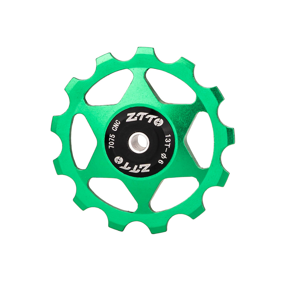 ZTTO bicicleta de carretera de montaña rodamiento trasero rueda de guía rodamiento de metal 13T accesorios de rueda de guía de transmisión de metal