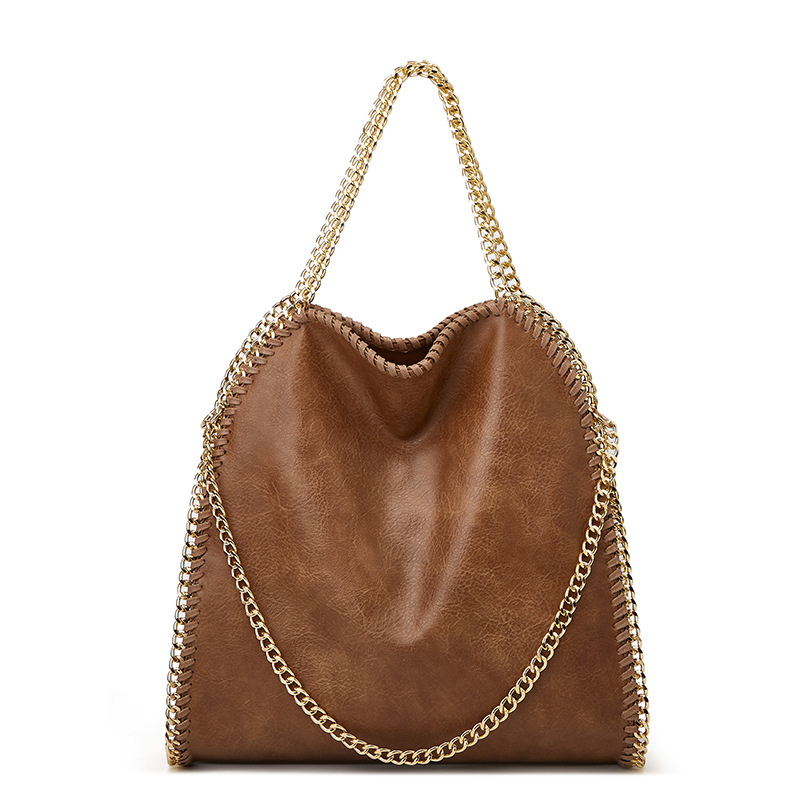 Geantă de umăr pentru femei ZA, pliabilă, la modă și versatilă, cu lanț nou, 2024_voghion.com