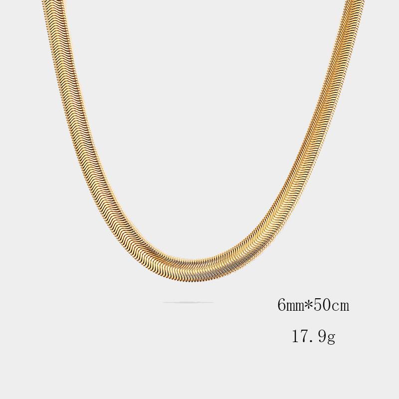 201 Stainless Steel Chain Material snake chain, wheat chain Chain Type Wholesale Jewelry Simple Style Geometric 201 Stainless Steel Plating Stainless Steel Necklaces