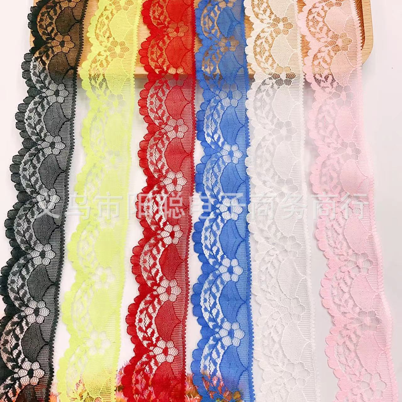 22色现货蕾丝无弹力花边手工布料沙发窗帘花边床艺家居DIY辅料4cm