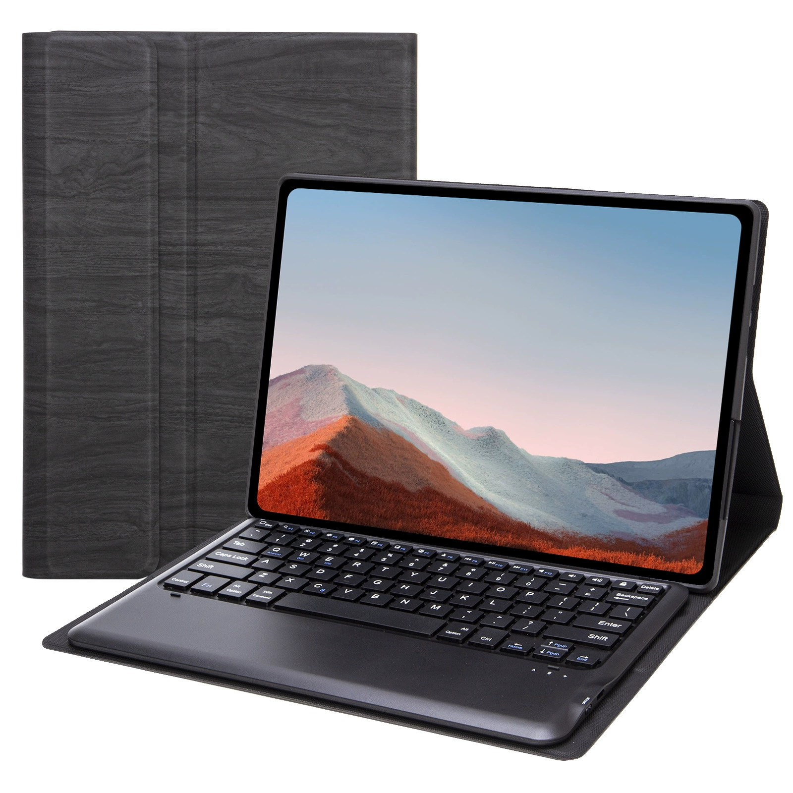 Подходит для защитного чехла-пылителя с магнитом Bluetooth для Microsoft Surface Pro4/5/6/7, кожаная TPU оболочка с узором дерева, прямые продажи от производителя