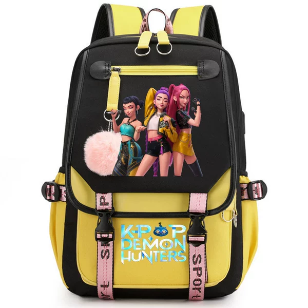 O Backpack/Black and Yellow Witch Hunters 07