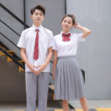 韩国校服班服套装高中初中学生英伦学院风夏季合唱团朗诵演出服