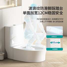 灰色一体带弯免挖坑蹲便器马桶坐便改蹲便蹲厕免砌台陶瓷台式蹲坑