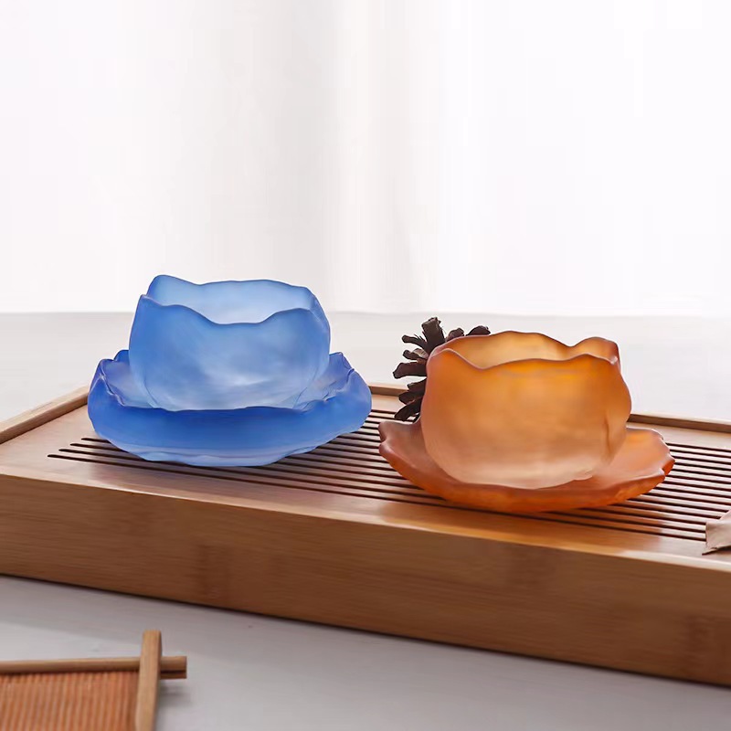 Taza de té pequeña del Dragon Boat Festival, taza de vidrio cocido congelado, taza de sake, taza de maestro exquisita para damas, taza de té de vidrio, taza de té al por mayor