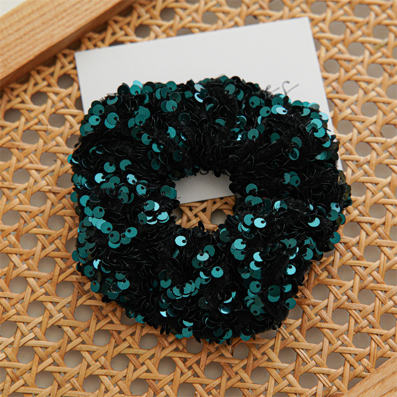 Vintage Style Color Block Mixed Materials Handmade Hair Tie display picture 3