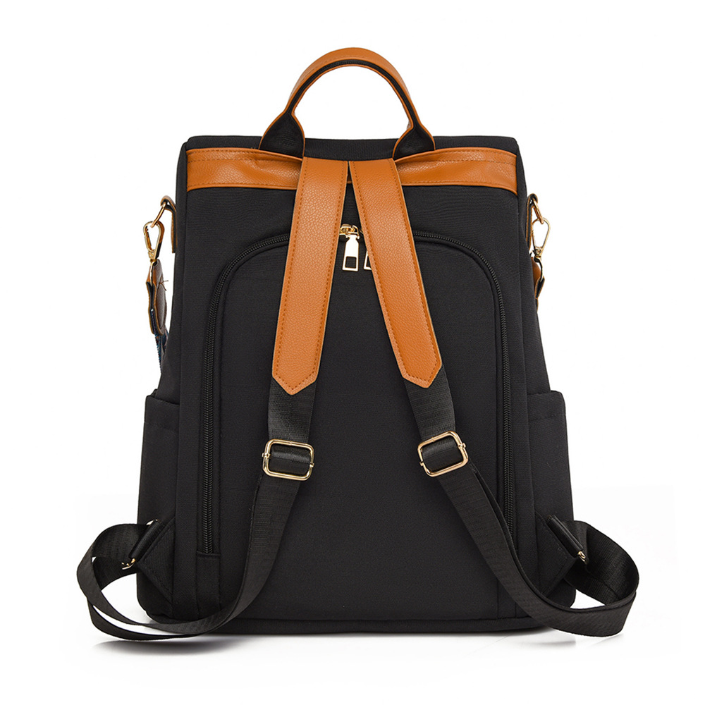 Mochila antirrobo para mujer bordada de nueva moda Mochila de viaje simple y ligera Mochila de doble uso para desplazamientos urbanos