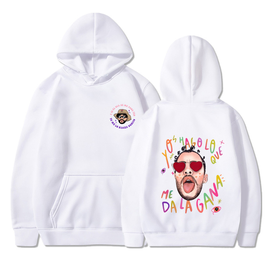 Nuevos productos transfronterizos un verano sin ti bad bunny moda estampada para hombre suéter casual con capucha para mujer