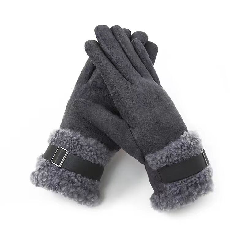 150g Weight Gloves Classification Cotton Fabric Type Women's Lady Simple Style Solid Color Gloves 1 Pair