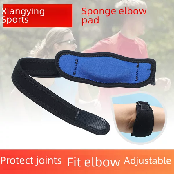 Wholesale Pressurized Thin Strap Elbow Pads Sports Fitness Joint Protection Basketball Tennis Fitness Sports Sponge Elbow Pads