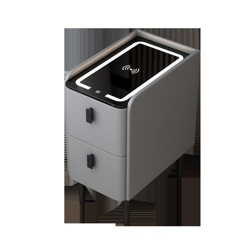 All-wooden bedside cabinet smart and simple storage cabinet ins style bedroom mini storage cabinet narrow edge bedside cabinet 