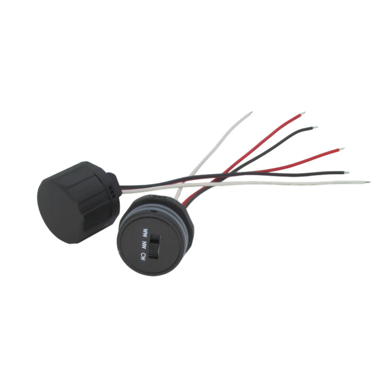 �־�HM2307��ɫ��ˮ���⿪�� ��ڰ�3�� LED��ױ����ů���Թ��л�
