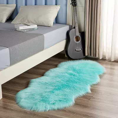 Hair Asymmetrical Shaped Girl – Car Carpet - lake-blue-18060cm-round-at-both-ends