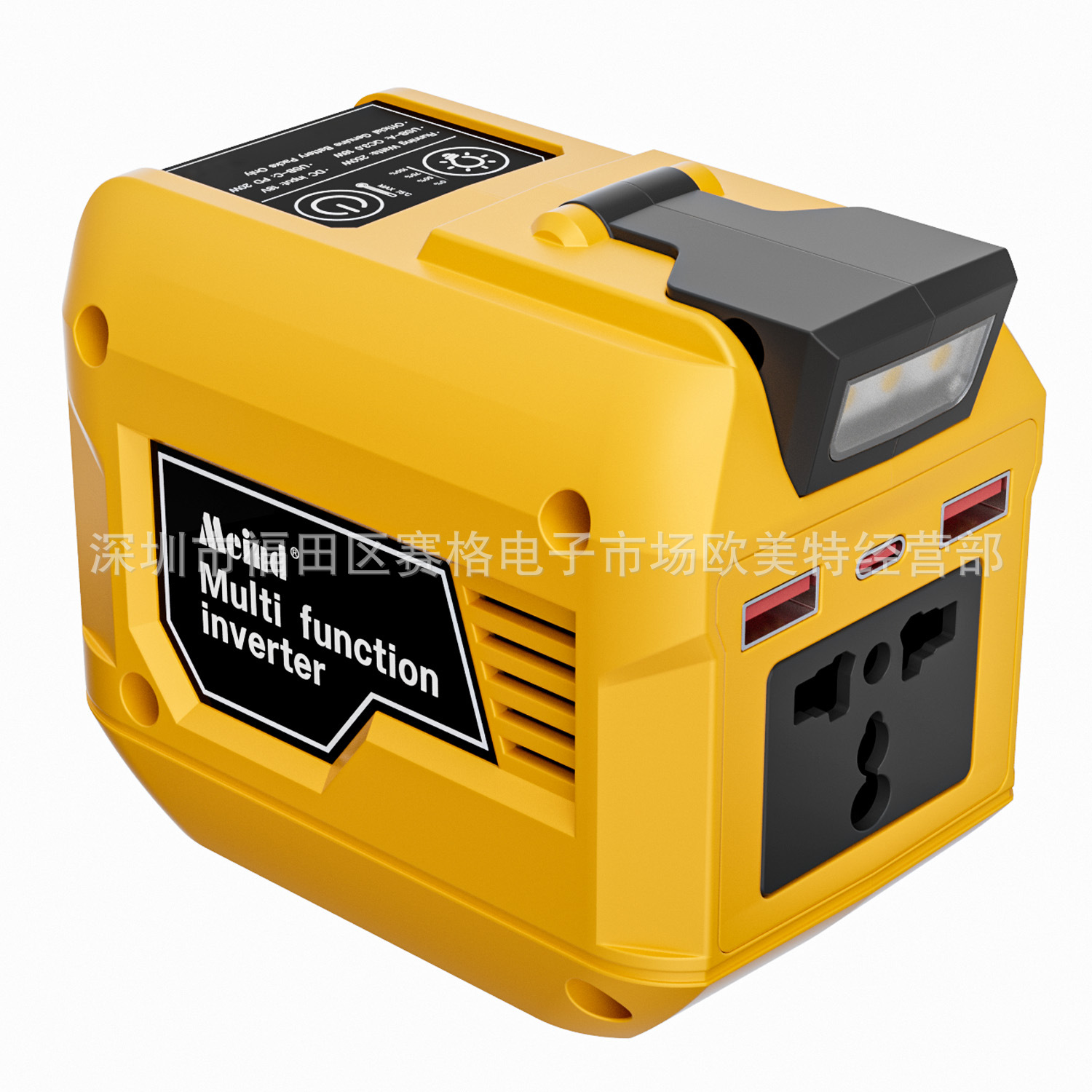 Inverter de batería de litio de 250W para DeWalt DeWalt 18V20V 110V PD20W + QC3.0