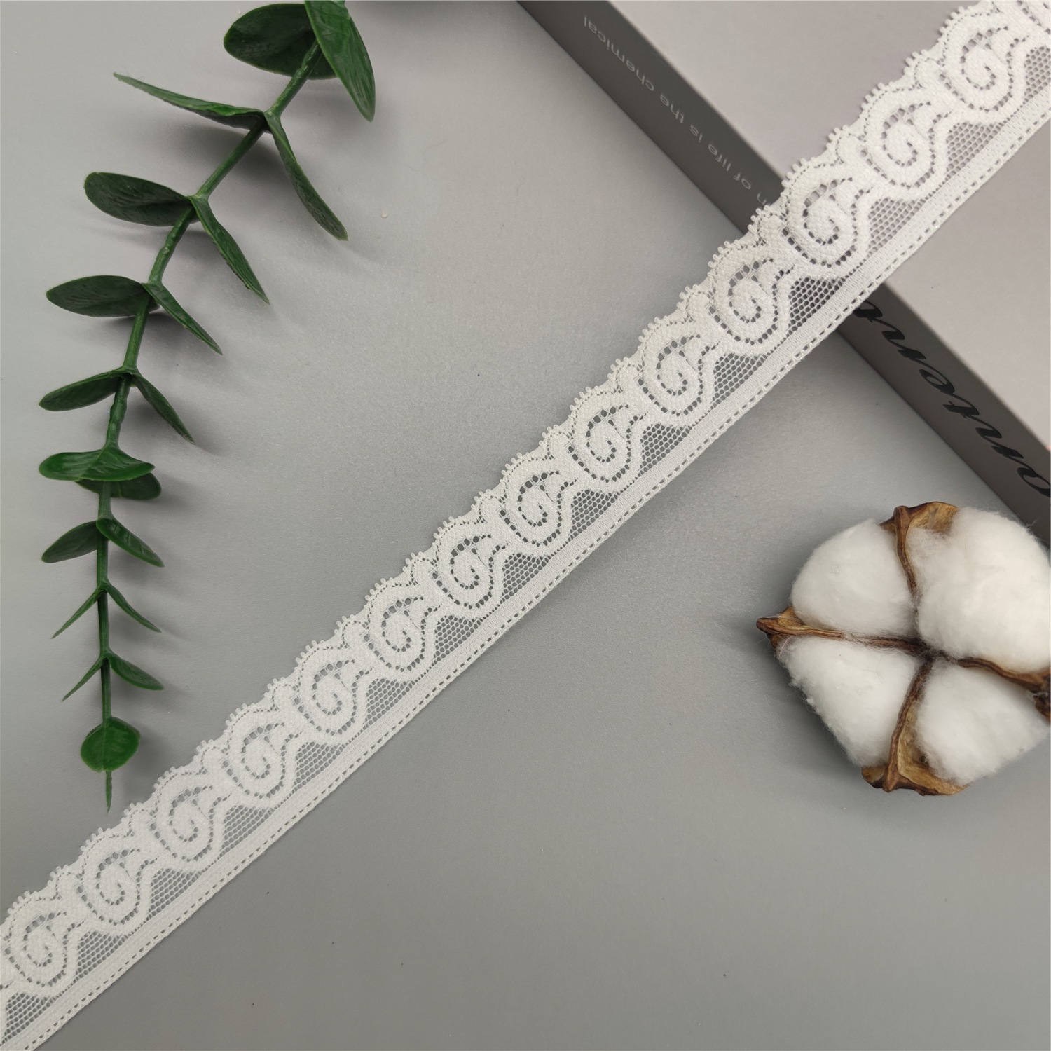 2.5cm蕾丝弹力花边辅料 裙摆童装婚纱装饰衣角服装辅料花边蕾丝边