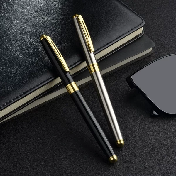 Business metal signature ballpoint pen company office gift signature pen meeting record gel pen engraved name logo