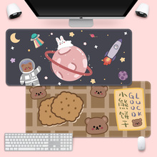 萌可爱 鼠标垫超大创意INS潮大号游戏电脑女键盘办公男长桌垫