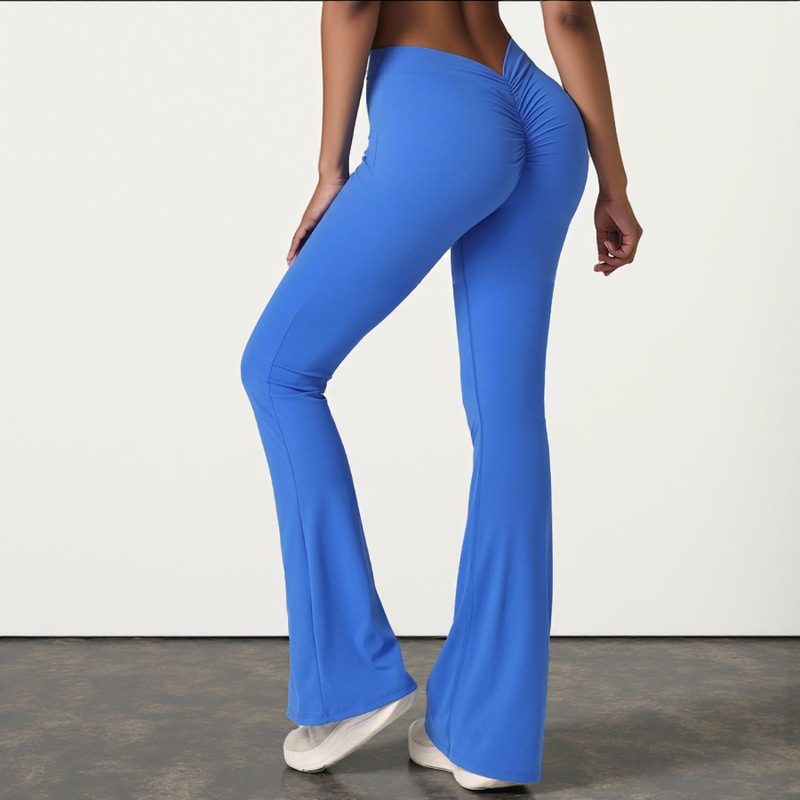 European and American Cross-Border Micro-Flare Yoga Pants High-Waisted Butt-Lifting Sports Fitness Leggings Running Pilates Export Hot-Selling Items European and American Cross-Border Micro-Flare Yoga Pants High-Waisted Butt-Lifting Sports Fitness Leggings Running Pilates Export Hot-Selling Items