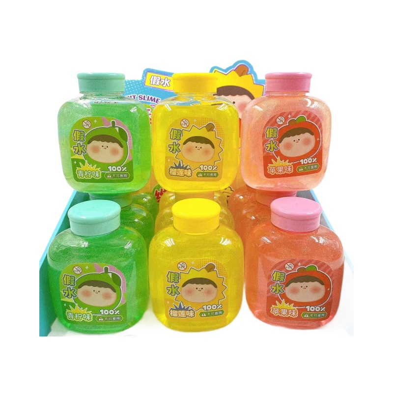 Pegamento espumoso agua falsa perla barro fluido colorido juguetes para niños descompresión no pegajoso barro de color de manos dibujos animados de alto valor al por mayor