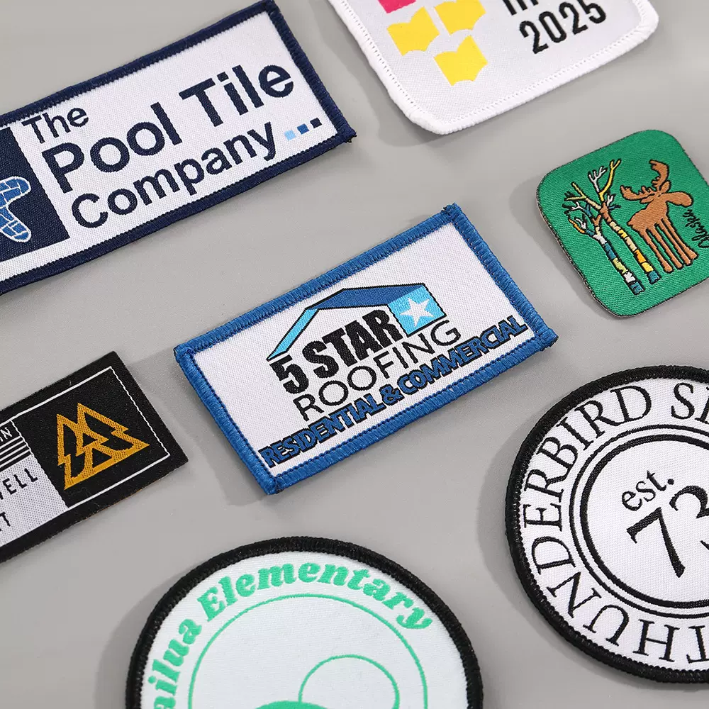 厂家批发刺绣布标学校企业标识徽章创意服饰辅料标牌背包装饰贴片