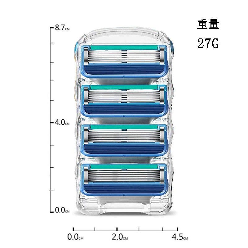 Hoja de afeitar manual de 5 capas al por mayor Hoja de afeitar de cinco capas Hoja de afeitar Hoja de afeitar Hoja de afeitar para hombres