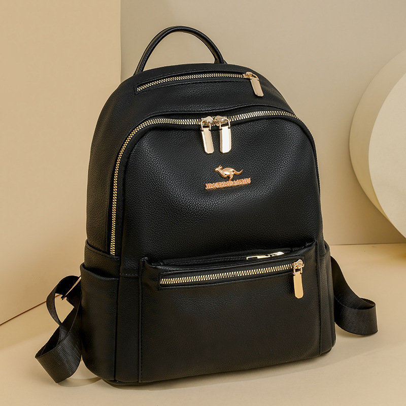 Mochila para mujer 2024 – diseño moderno de cuero suave, impermeable y ligera, ideal para viajes o escuela