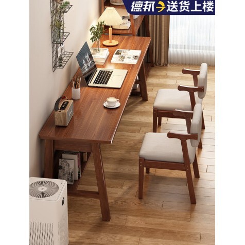 Solid Wood Desk Desktop Computer Table Simple Home Bedroom Study Desk Study Long Desk Workbench