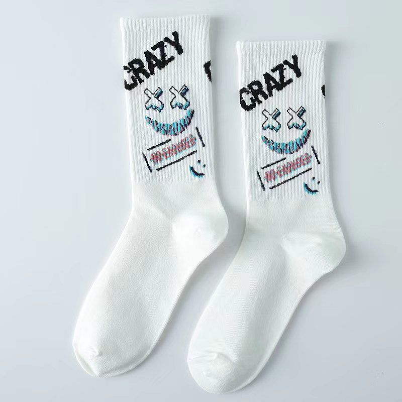 Zhuji socks new mid-length socks men's stockings game style European and American style short socks TK hot cross-border mid-length socks