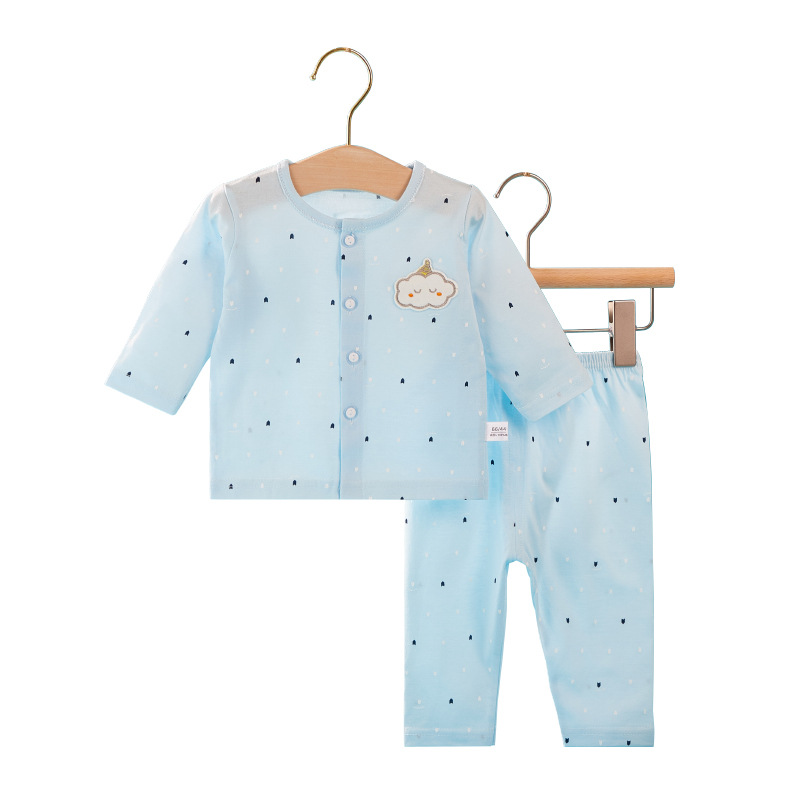 Summer thin infant clothes pure cotton newborn baby air conditioning