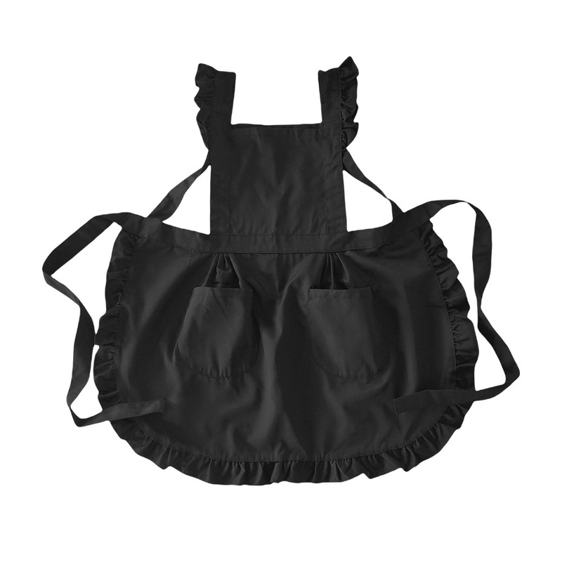 Barista Art Milk Tea Shop Work Uniform Apron Custom Japanese-Style Lace Nail Salon 2025 New Model