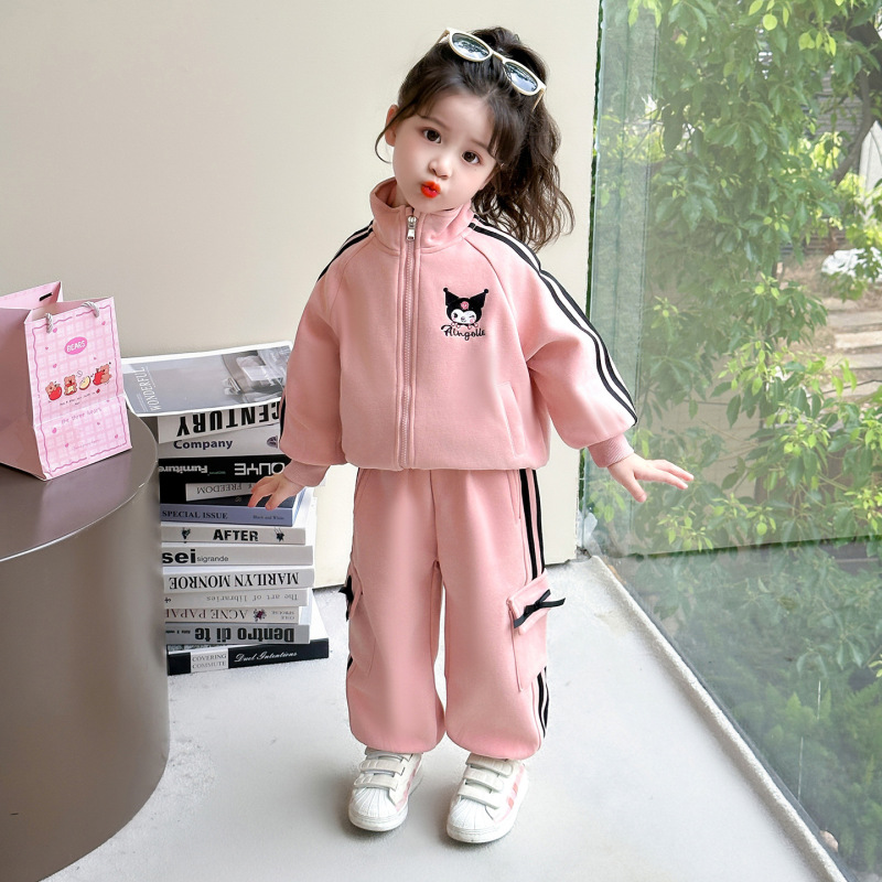 女童春装套装2025新款洋气小女孩库洛米外套运动两件套春秋季衣服|undefined