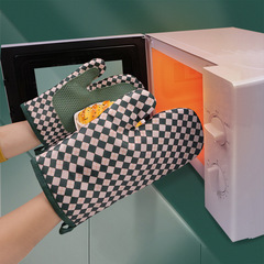 メーカーキッチン電子レンジ手袋厚いシリコン高温ベーキングオーブン専用断熱パーマ防止シリコンプリント