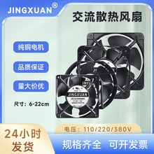 jingxuan散热风扇 17251交流风扇220V380V滚珠12038工业轴流风扇