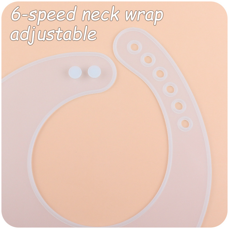Nuevo bebé babero de silicona ultra-delgado babero impermeable resistente a las manchas bebé babero