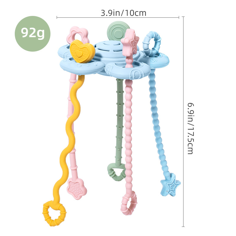 꽃 딸랑이 모델(끈 5개 포함)