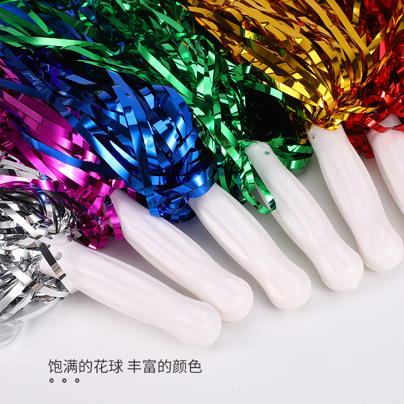Manija tire Flor de porristas mano flor bailando sacudida de mano tire Flor de porristas mano flor bola de la flor Bola de colores