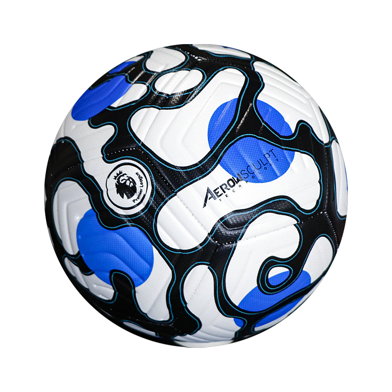 Juego de la Premier League máquina de coser mano de coser pu4 no. 5 fábrica de fútbol al por mayor comercio exterior 16 generación azul